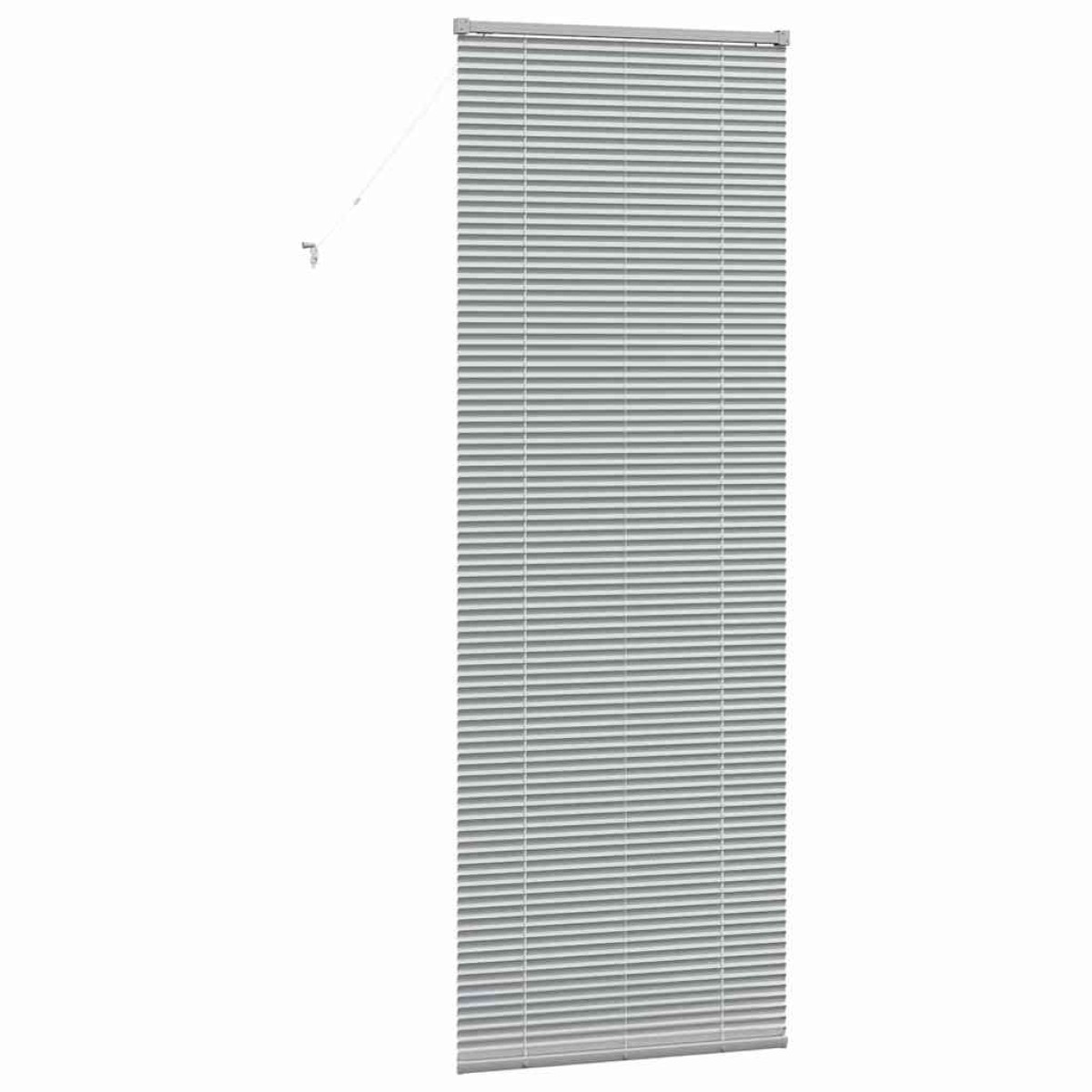 vidaXL Βενετσιάνικες Ρόδες Ασημί 220 x 70 εκ Αλουμίνιο