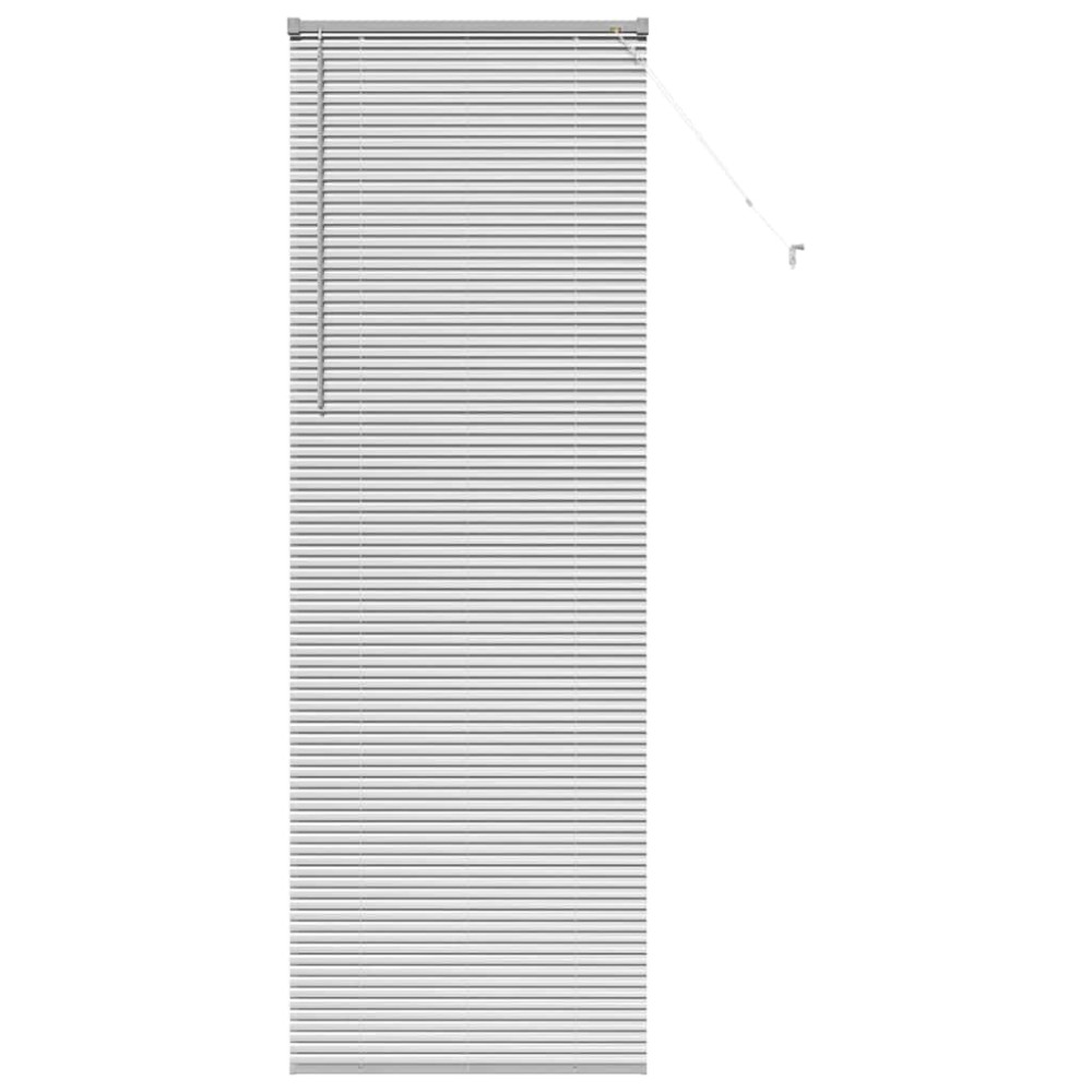 vidaXL Βενετσιάνικες Ρόδες Ασημί 220 x 75 εκ Αλουμίνιο