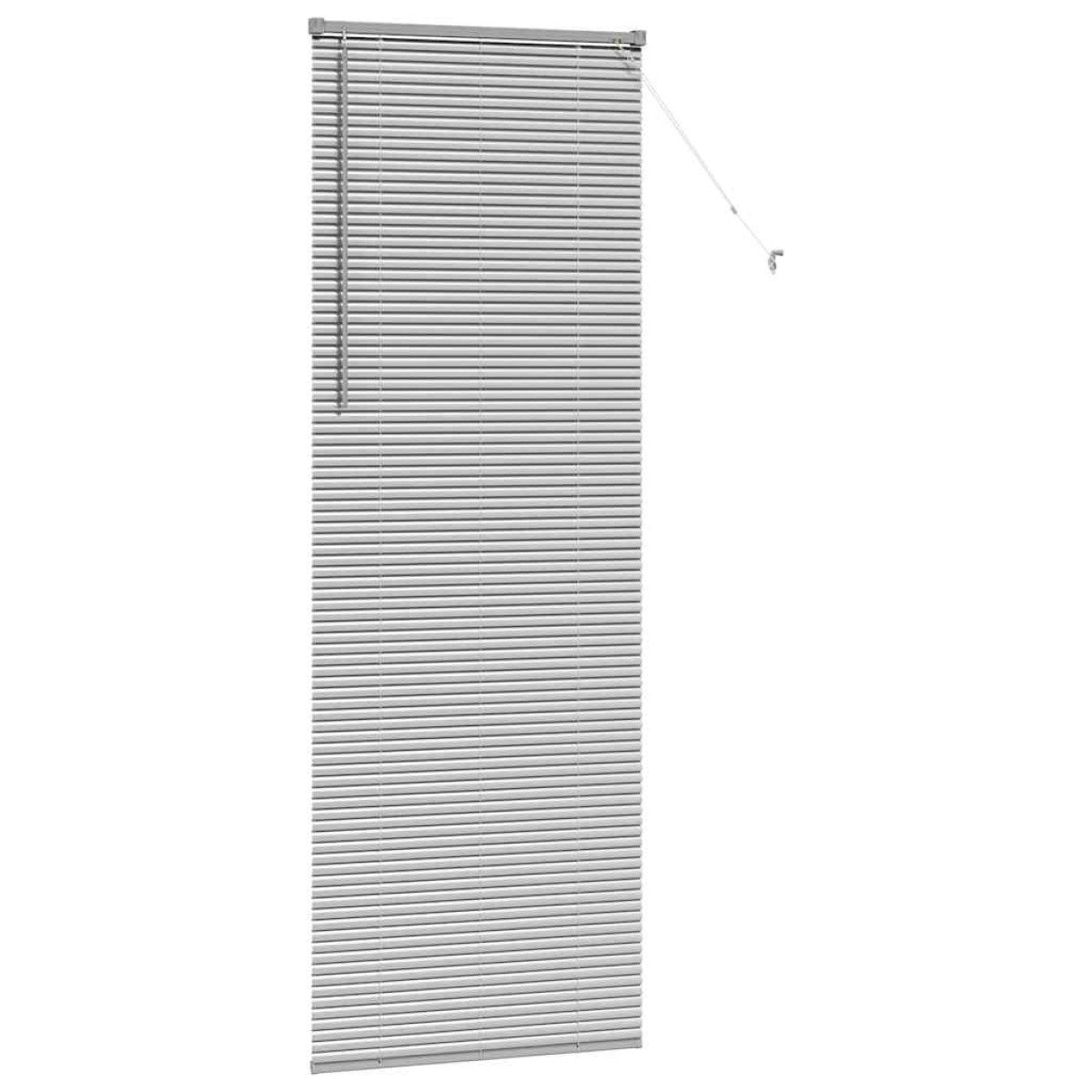 vidaXL Βενετσιάνικες Ρόδες Ασημί 220 x 80 εκ Αλουμίνιο