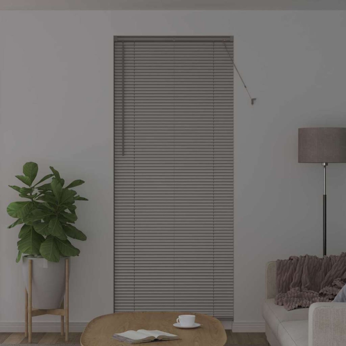 vidaXL Βενετσιάνικες Ρόδες Ασημί 220 x 85 εκ Αλουμίνιο