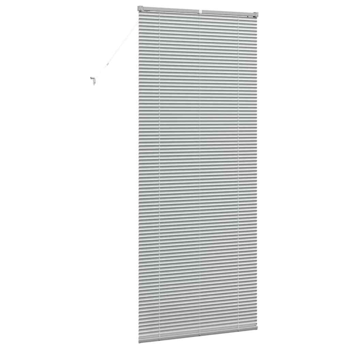 vidaXL Βενετσιάνικες Ρόδες Ασημί 220 x 85 εκ Αλουμίνιο