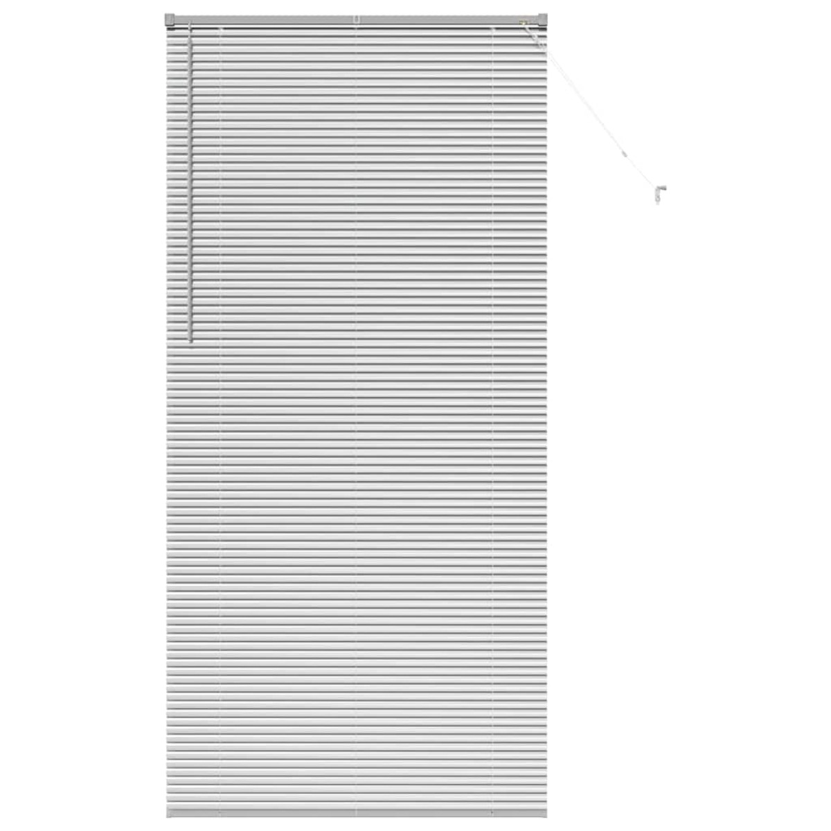 vidaXL Βενετσιάνικες Ρόδες Ασημί 220 x 100 cm Αλουμίνιο