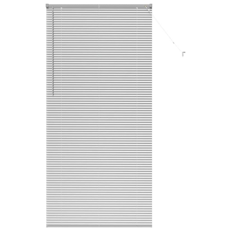 vidaXL Βενετσιάνικες Ρόδες Ασημί 220 x 100 cm Αλουμίνιο