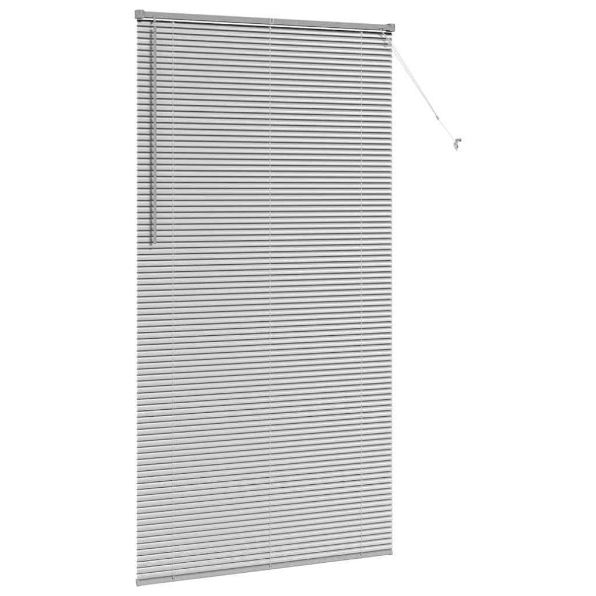 vidaXL Βενετσιάνικες Ρόδες Ασημί 220 x 110 cm Αλουμίνιο