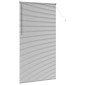 vidaXL Βενετσιάνικες Ρόδες Ασημί 220 x 110 cm Αλουμίνιο