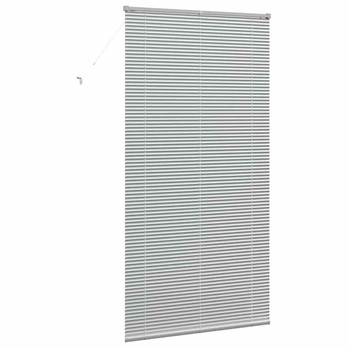 vidaXL Βενετσιάνικες Ρόδες Ασημί 220 x 115 εκ Αλουμίνιο