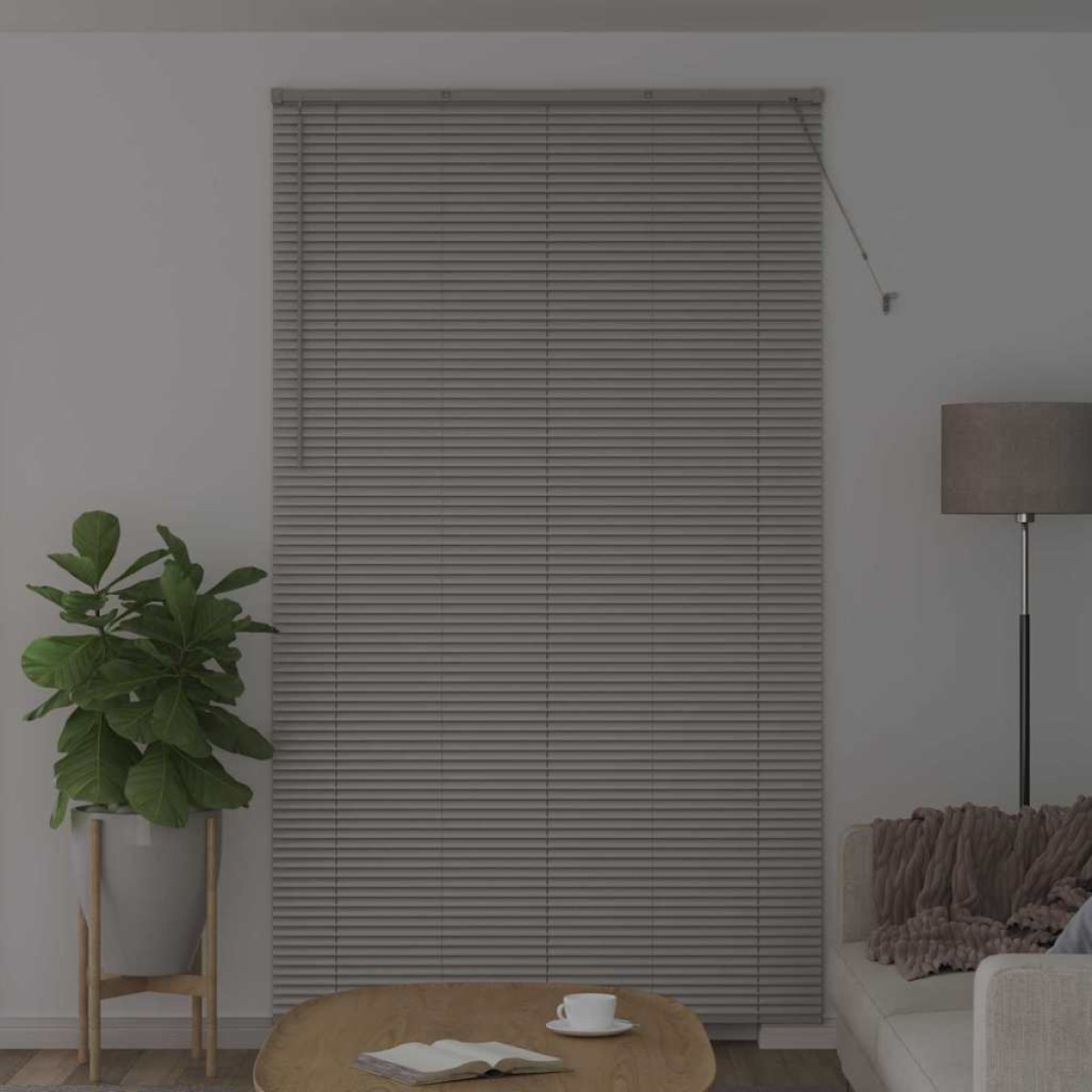 vidaXL Βενετσιάνικες Ρόδες Ασημί 220 x 130 εκ Αλουμίνιο