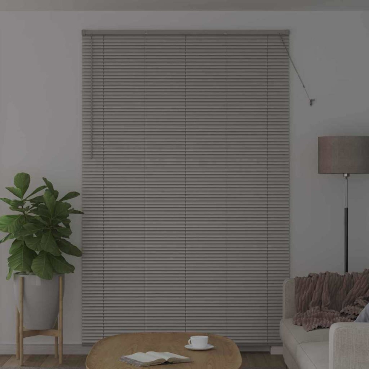 vidaXL Βενετσιάνικες Ρόδες Ασημί 220x150εκ Αλουμίνιο
