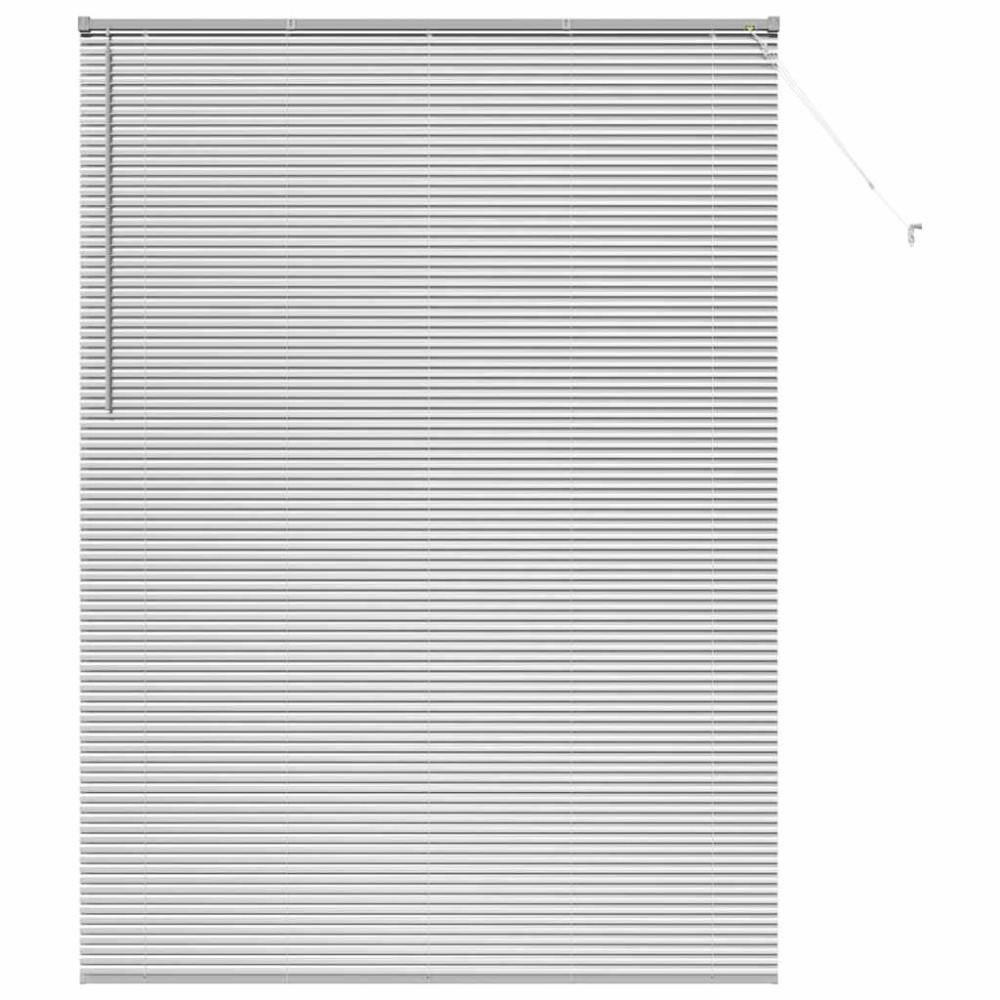 vidaXL Βενετσιάνικες Ρόδες Ασημί 220 x 160 εκ Αλουμίνιο