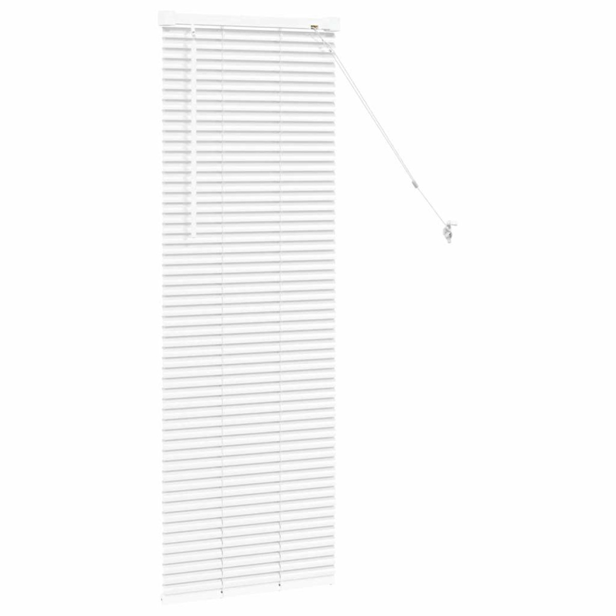 vidaXL Βενετσιάνικες Ρόδες Λευκό 130 x 50 εκ Αλουμίνιο