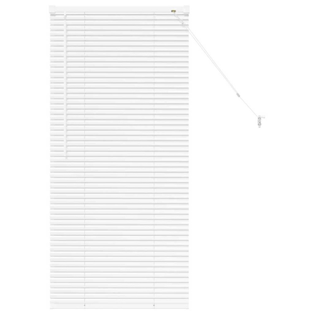 vidaXL Βενετσιάνικες Ρόδες Λευκό 130 x 55 εκ Αλουμίνιο