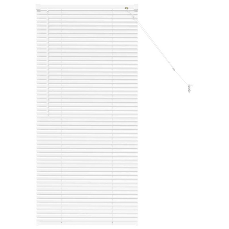 vidaXL Βενετσιάνικες Ρόδες Λευκό 130 x 55 εκ Αλουμίνιο