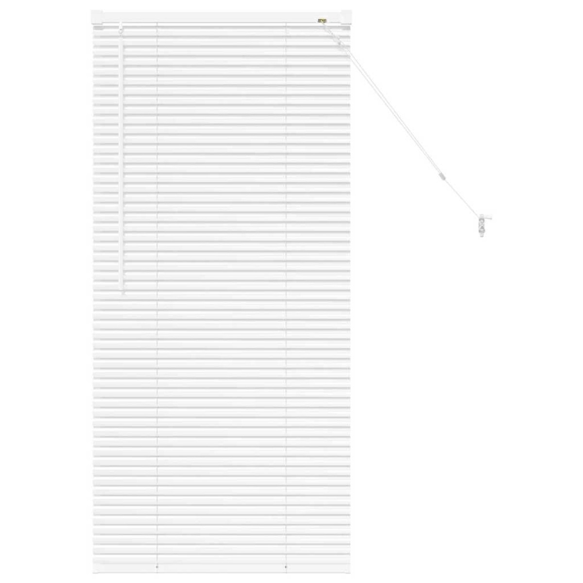 vidaXL Βενετσιάνικες Ρόδες Λευκό 130 x 60 εκ Αλουμίνιο