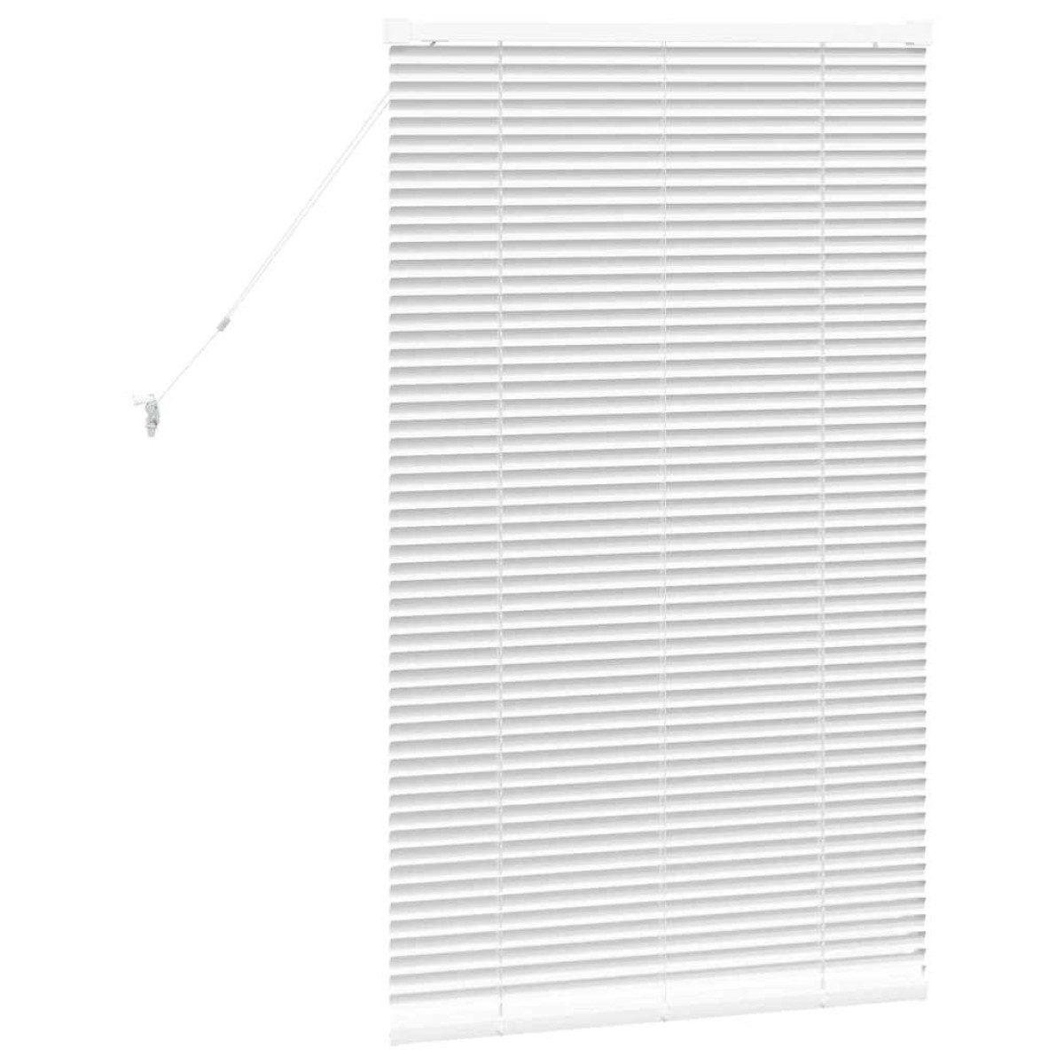 vidaXL Βενετσιάνικες Ρόδες Λευκό 130 x 80 εκ Αλουμίνιο