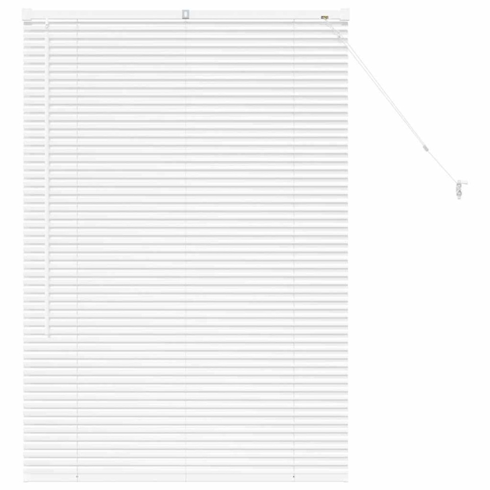 vidaXL Βενετσιάνικες Ρόδες Λευκό 130 x 85 εκ Αλουμίνιο