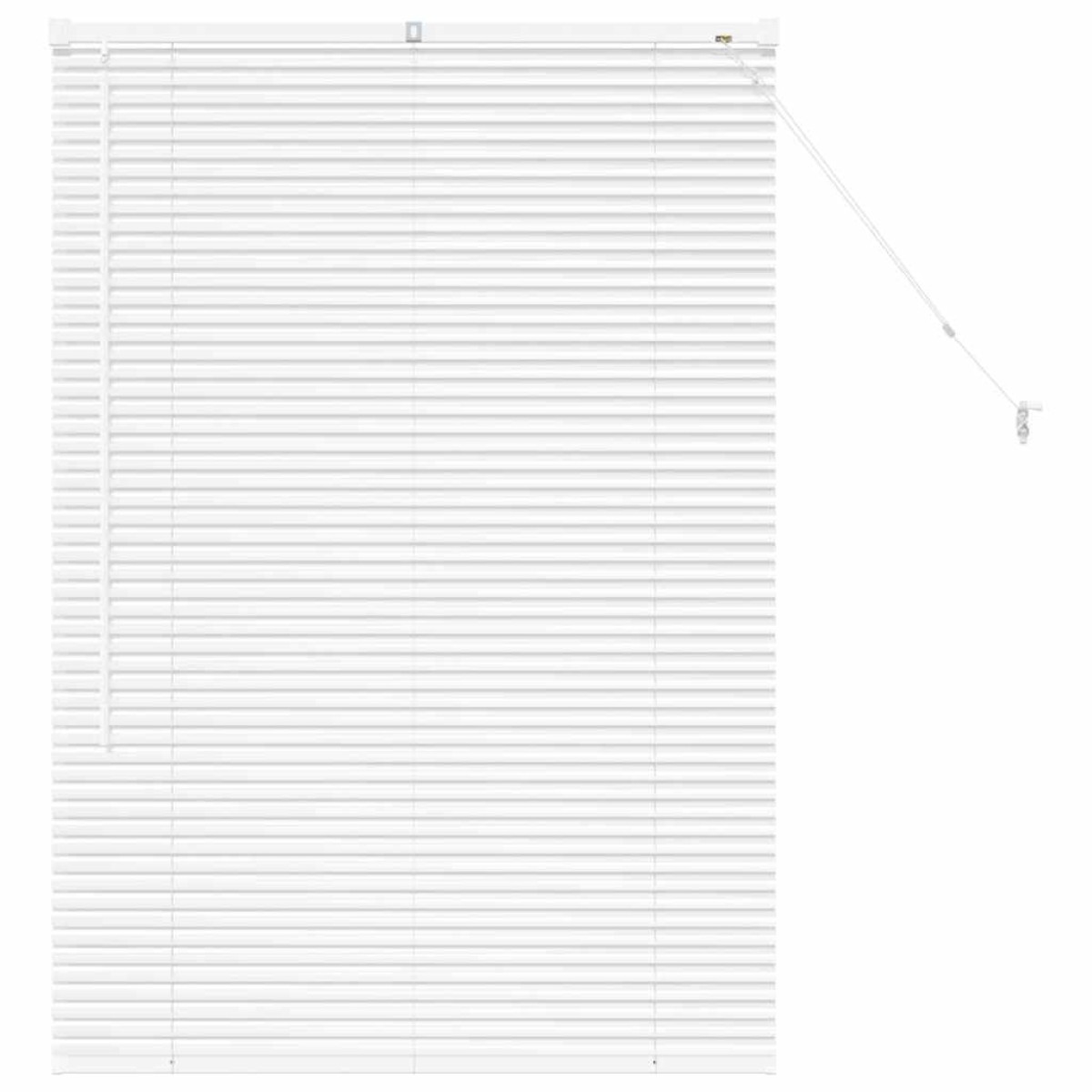 vidaXL Βενετσιάνικες Ρόδες Λευκό 130 x 85 εκ Αλουμίνιο