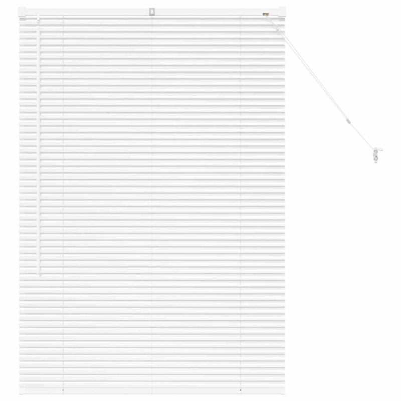 vidaXL Βενετσιάνικες Ρόδες Λευκό 130 x 85 εκ Αλουμίνιο