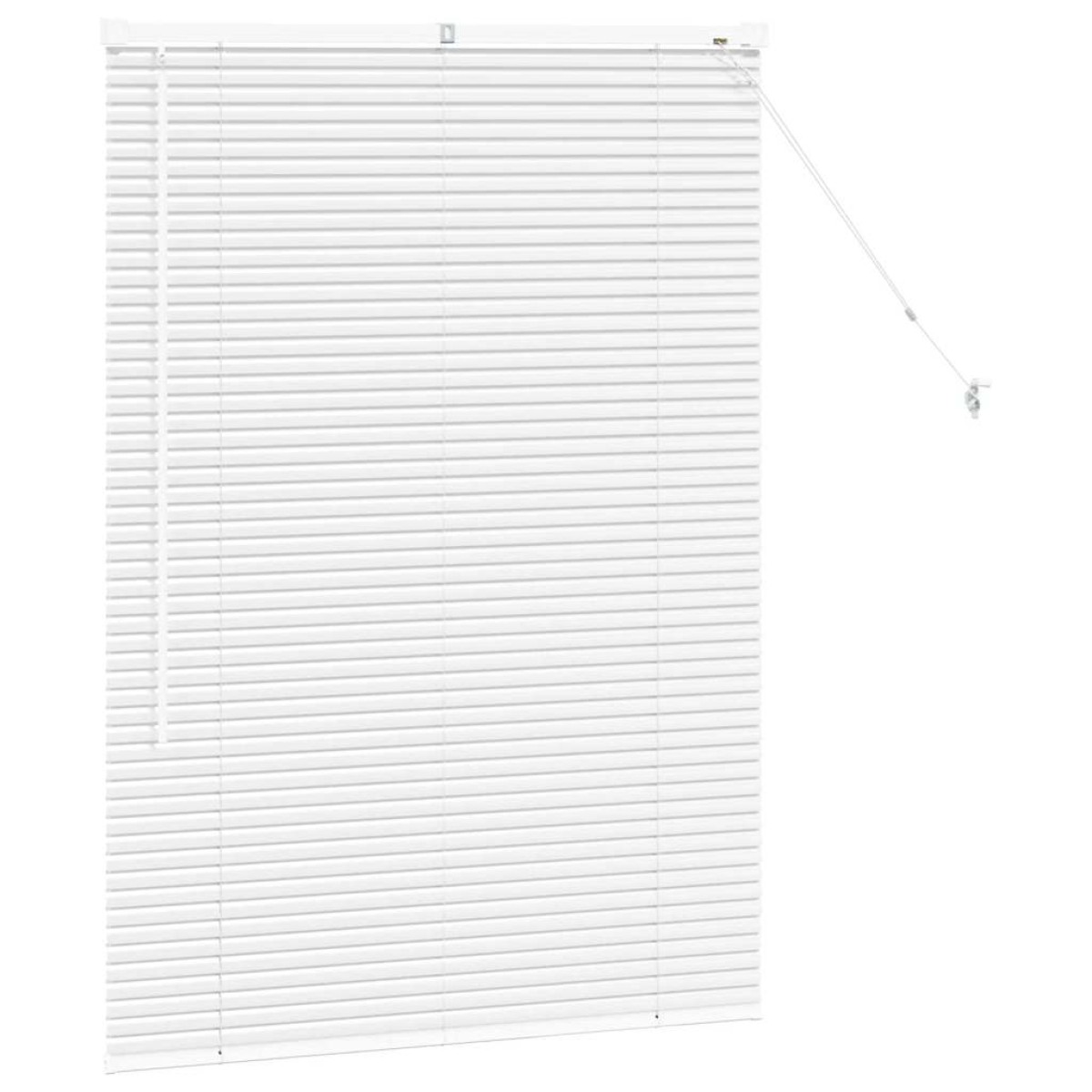 vidaXL Βενετσιάνικες Ρόδες Λευκό 130 x 85 εκ Αλουμίνιο