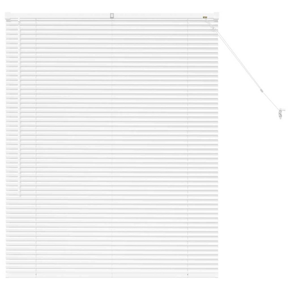 vidaXL Βενετσιάνικες Ρόδες Λευκό 130 x 100 cm Αλουμίνιο