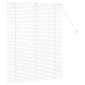 vidaXL Βενετσιάνικες Ρόδες Λευκό 130 x 100 cm Αλουμίνιο