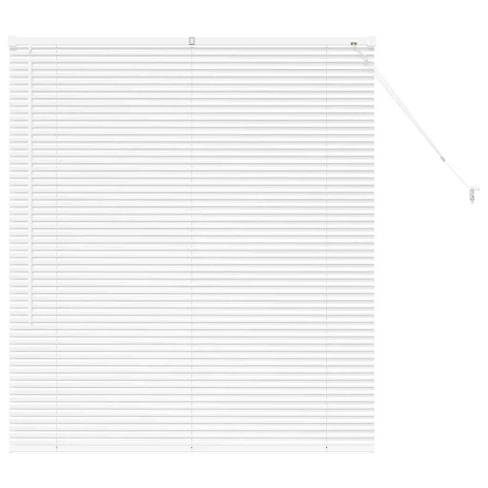 vidaXL Βενετσιάνικες Ρόδες Λευκό 130 x 120 εκ Αλουμίνιο