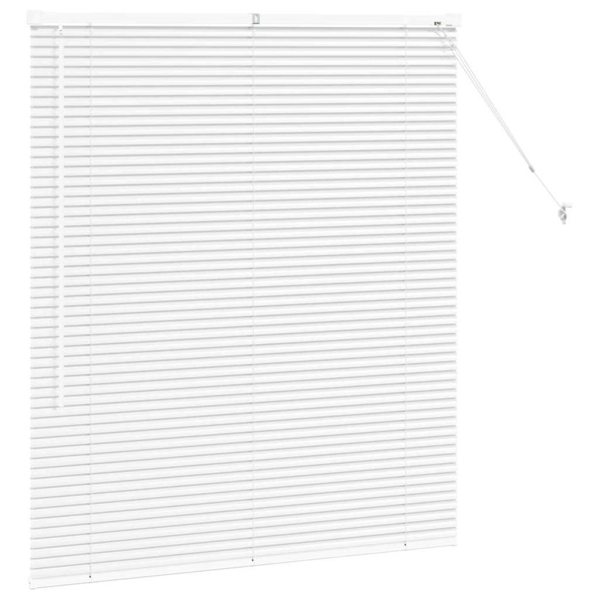 vidaXL Βενετσιάνικες Ρόδες Λευκό 130 x 120 εκ Αλουμίνιο