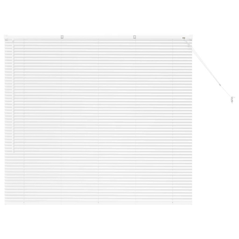vidaXL Βενετσιάνικες Ρόδες Λευκό 130 x 140 cm Αλουμίνιο