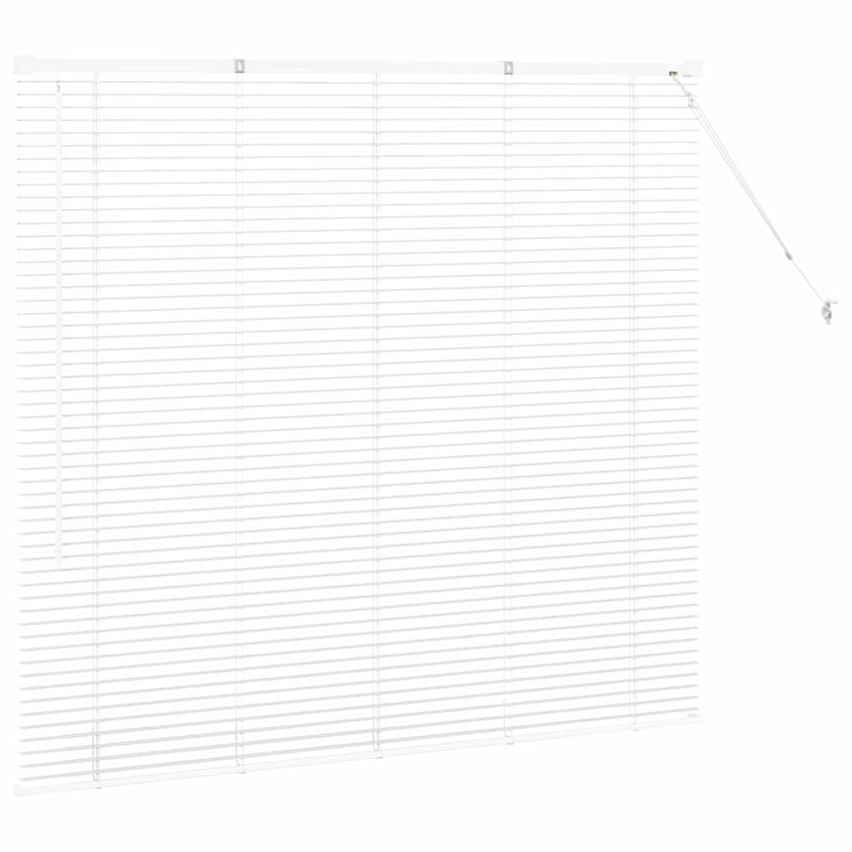 vidaXL Βενετσιάνικες Ρόδες Λευκό 130 x 140 cm Αλουμίνιο