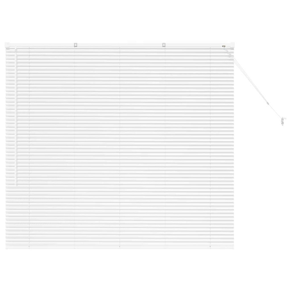vidaXL Βενετσιάνικες Ρόδες Λευκό 130 x 145 εκ Αλουμίνιο