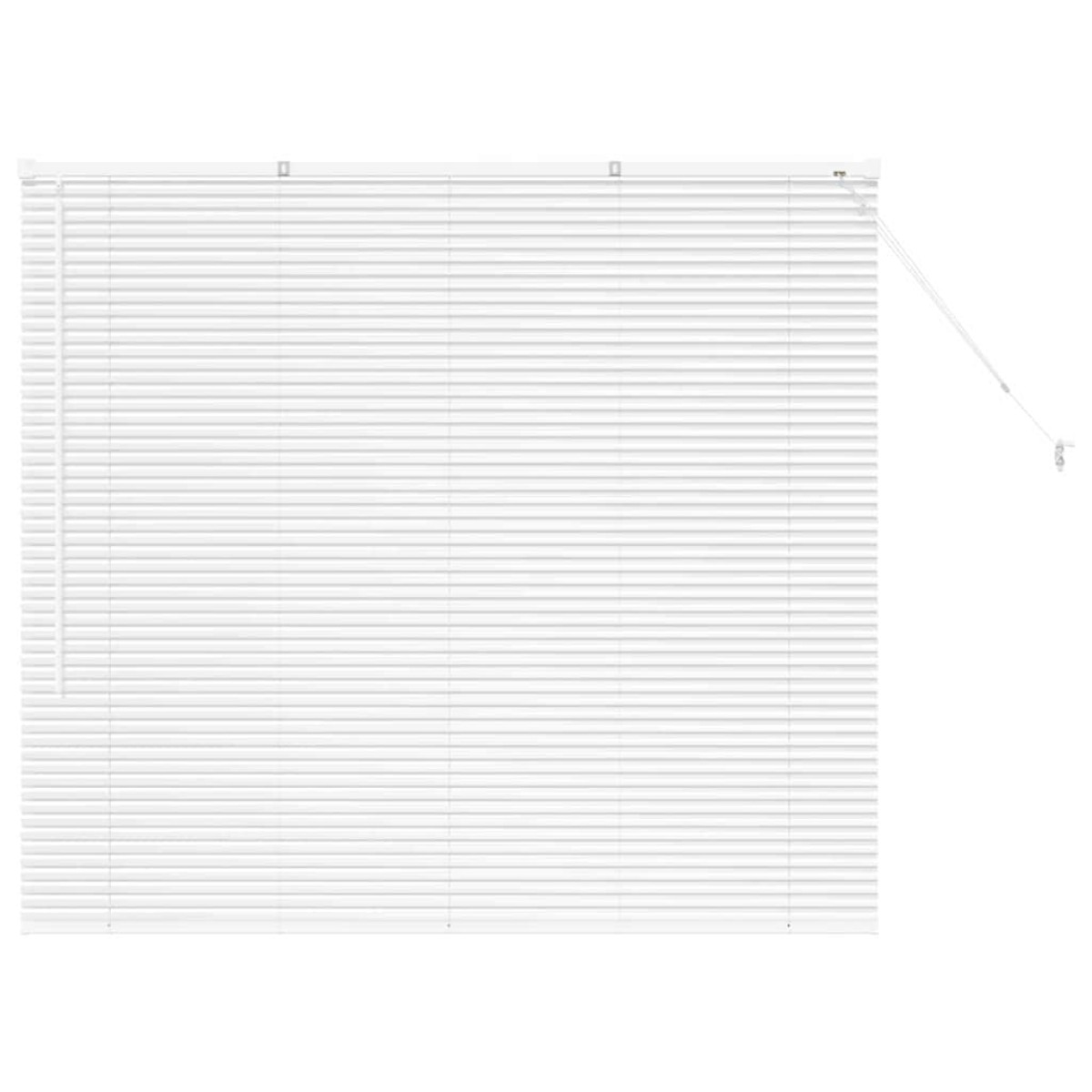 vidaXL Βενετσιάνικες Ρόδες Λευκό 130 x 145 εκ Αλουμίνιο