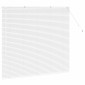 vidaXL Βενετσιάνικες Ρόδες Λευκό 130 x 145 εκ Αλουμίνιο