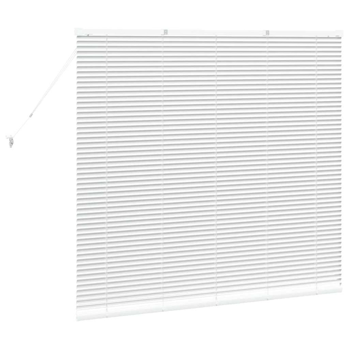 vidaXL Βενετσιάνικες Ρόδες Λευκό 130 x 145 εκ Αλουμίνιο