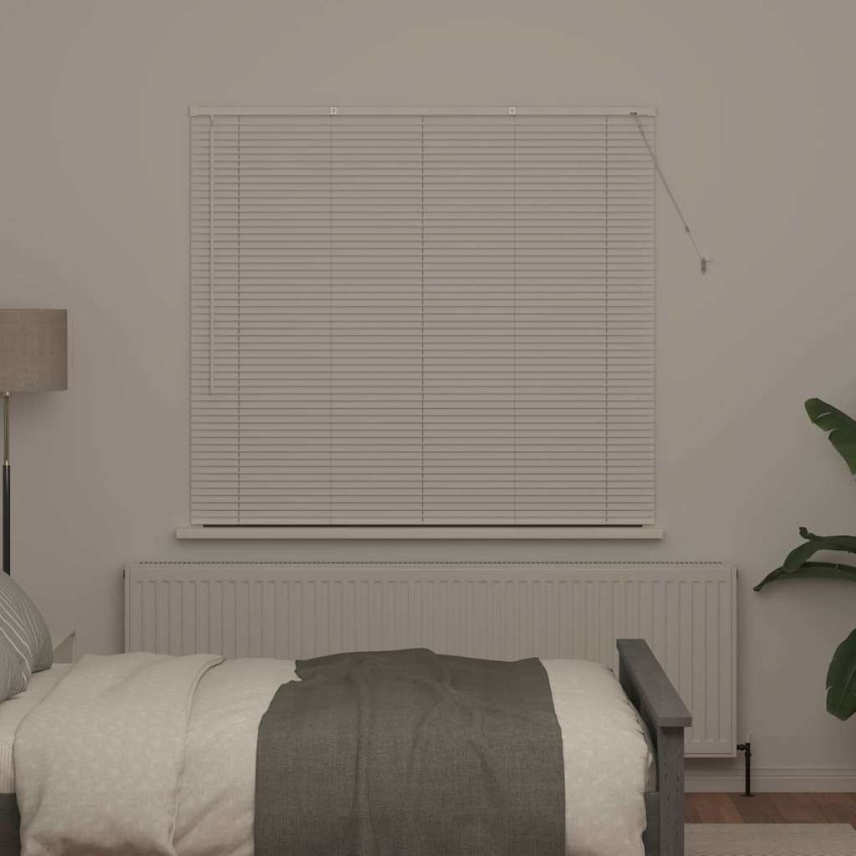 vidaXL Βενετσιάνικες Ρόδες Λευκό 130 x 150 cm Αλουμίνιο