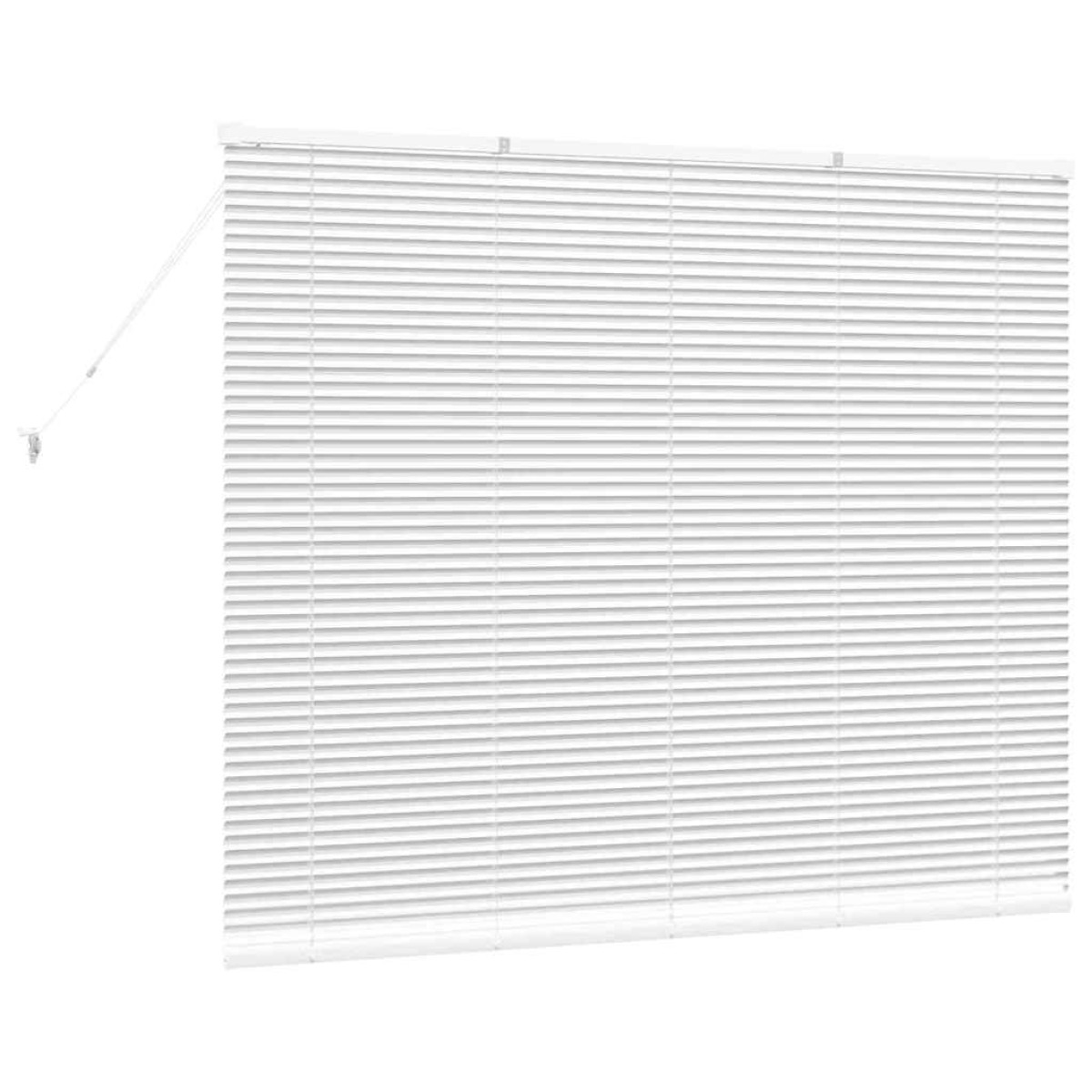 vidaXL Βενετσιάνικες Ρόδες Λευκό 130 x 155 εκ Αλουμίνιο