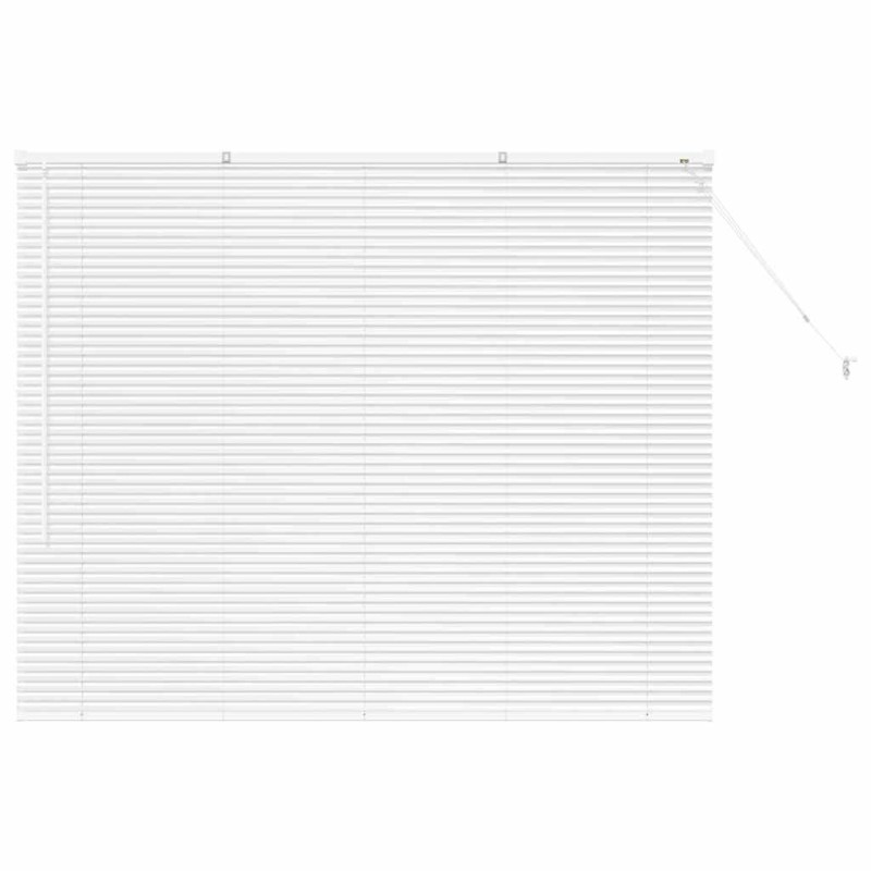 vidaXL Βενετσιάνικες Ρόδες Λευκό 130 x 160 εκ Αλουμίνιο