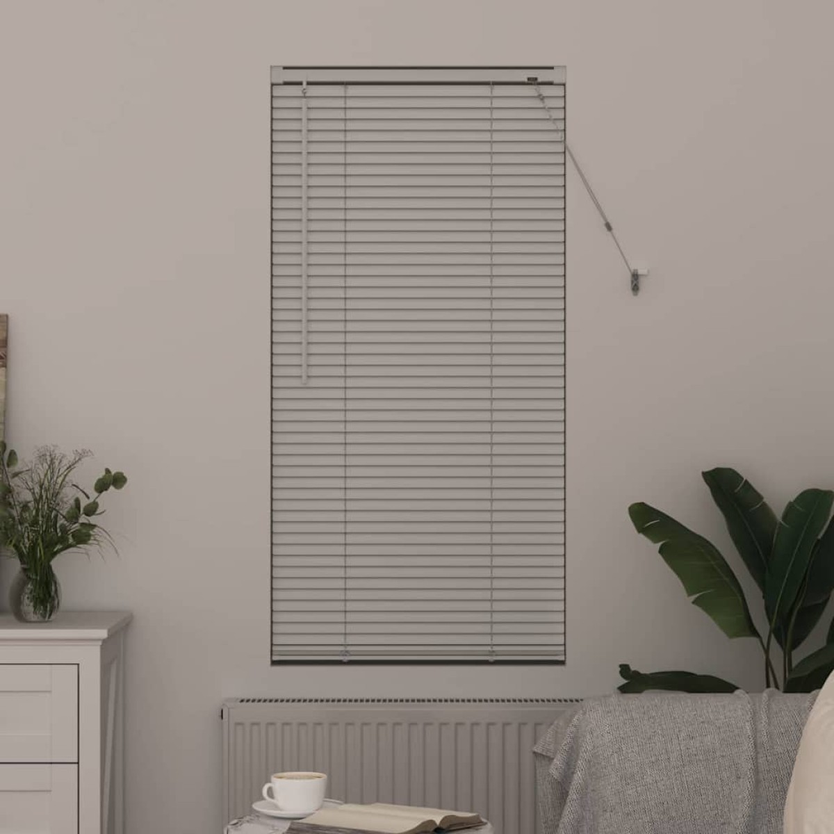 vidaXL Βενετσιάνικες Ρόδες Λευκό 175 x 55 εκ Αλουμίνιο