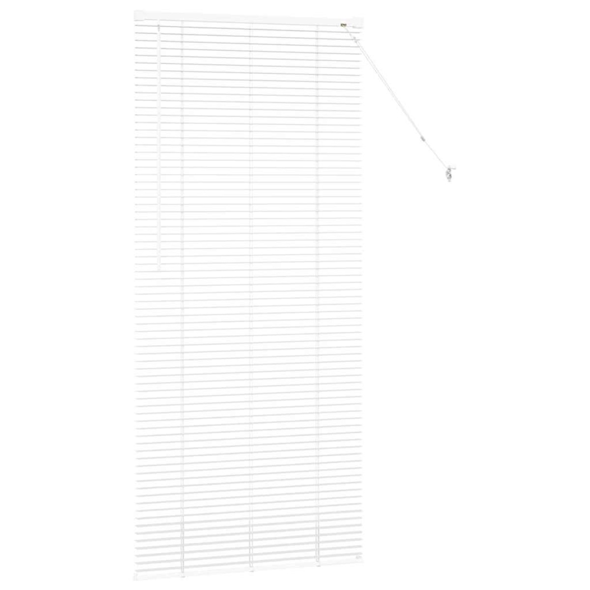 vidaXL Βενετσιάνικες Ρόδες Λευκό 175 x 70 εκ Αλουμίνιο