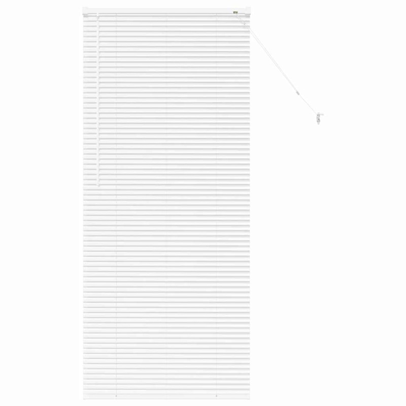 vidaXL Βενετσιάνικες Ρόδες Λευκό 175 x 75 εκ Αλουμίνιο