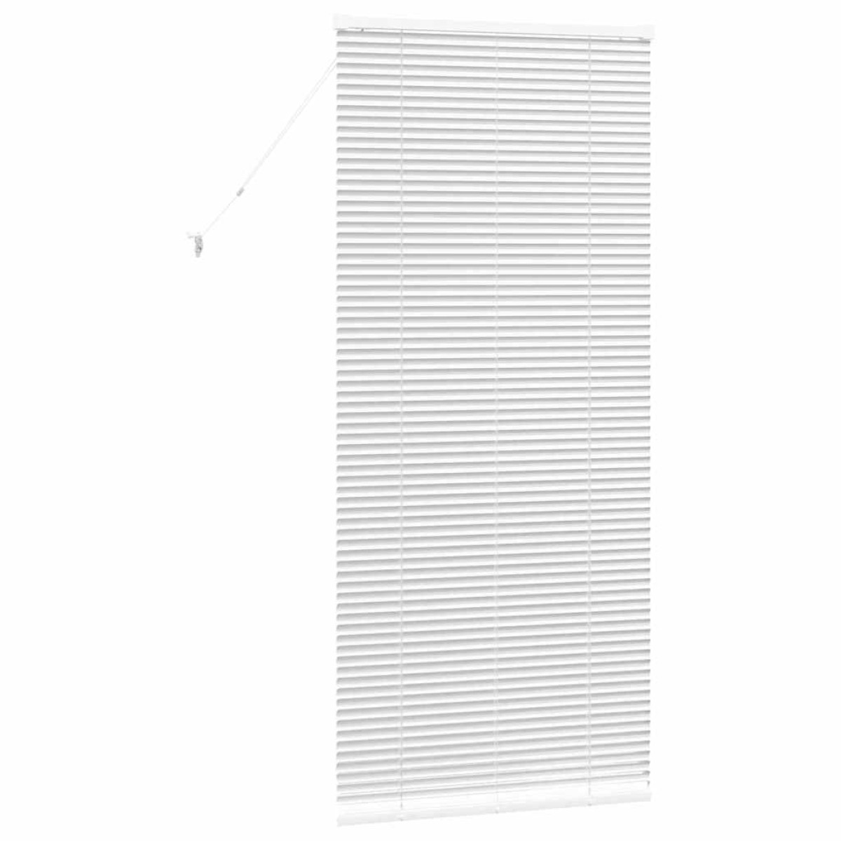 vidaXL Βενετσιάνικες Ρόδες Λευκό 175 x 75 εκ Αλουμίνιο