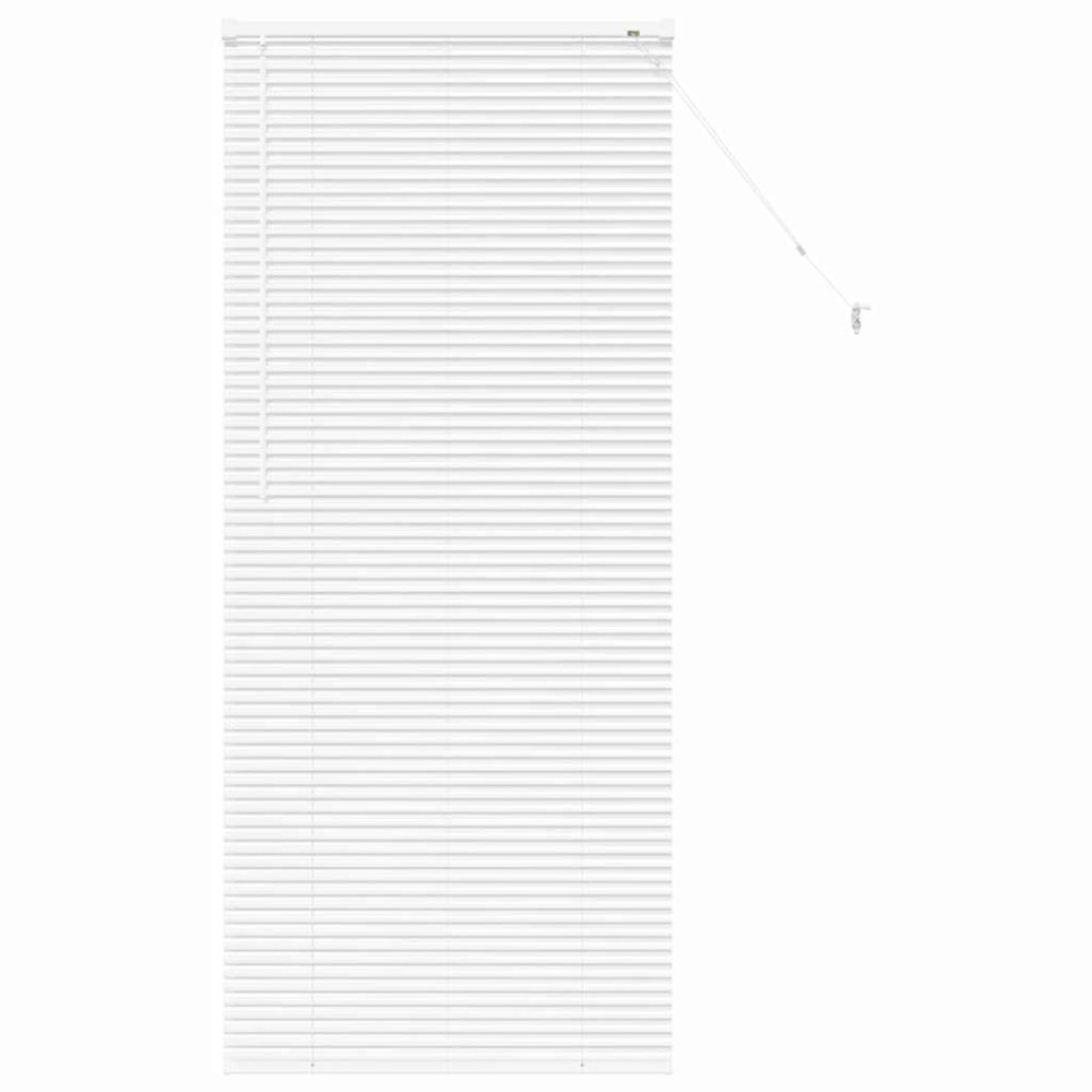 vidaXL Βενετσιάνικες Ρόδες Λευκό 175 x 80 εκ Αλουμίνιο