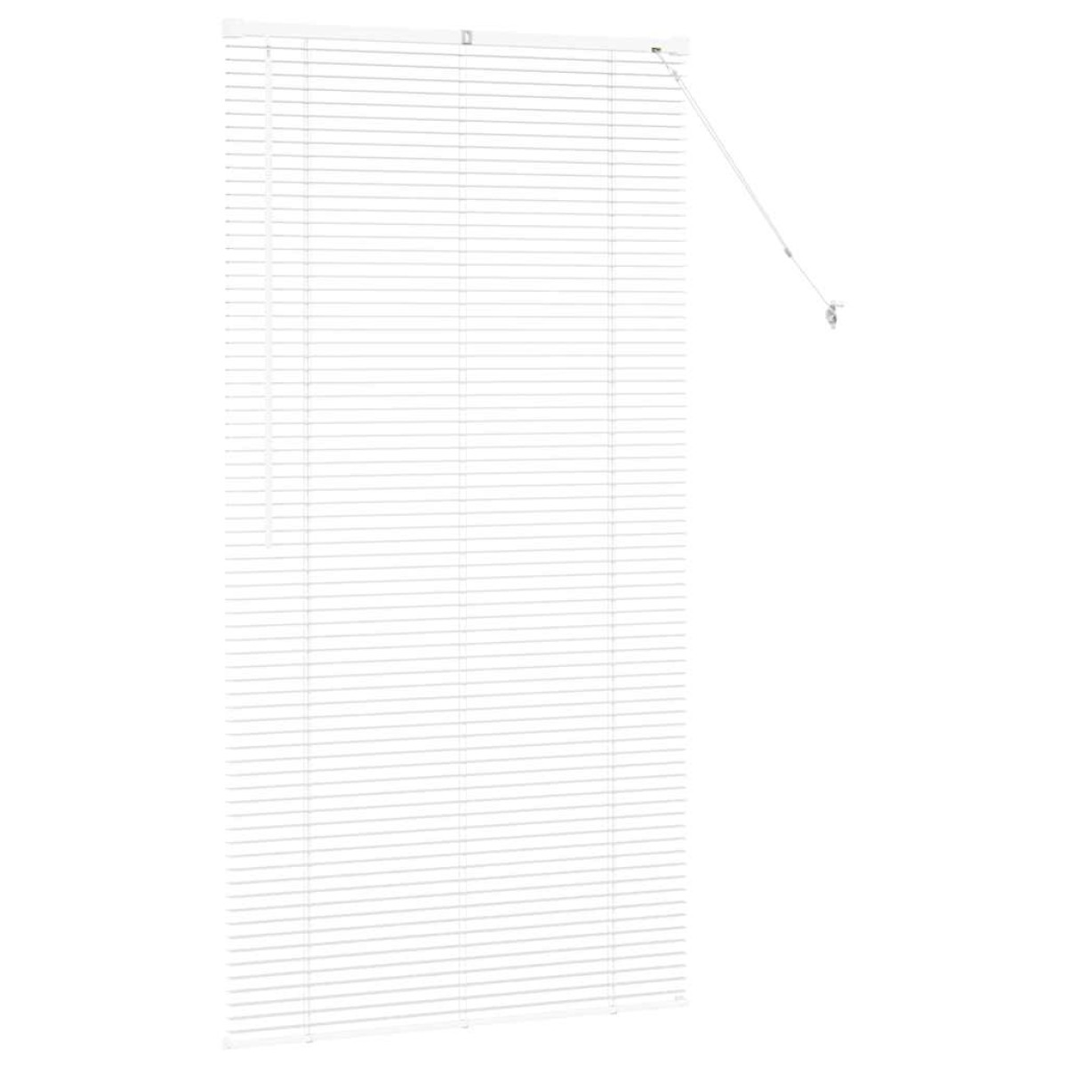vidaXL Βενετσιάνικες Ρόδες Λευκό 175 x 85 εκ Αλουμίνιο