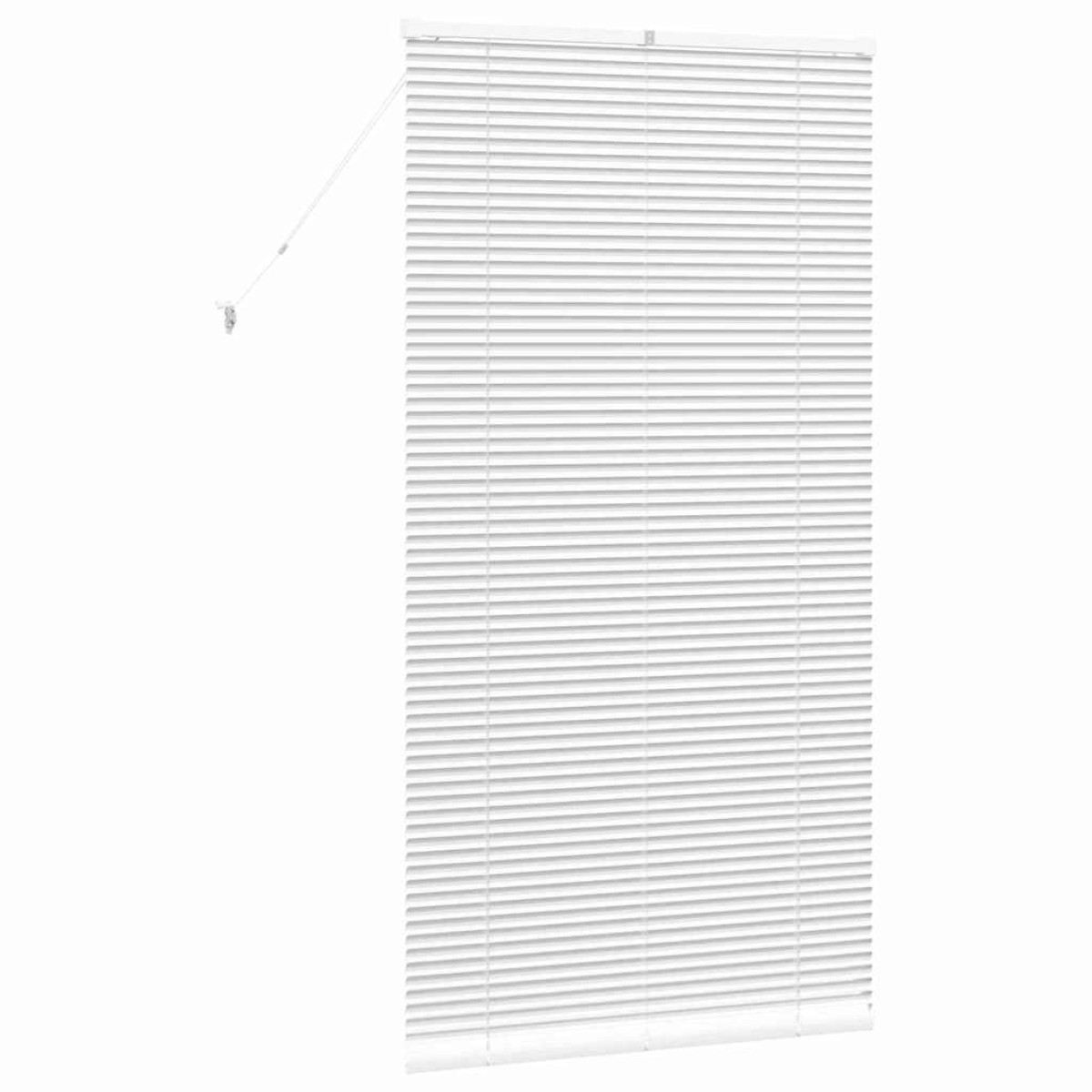 vidaXL Βενετσιάνικες Ρόδες Λευκό 175 x 85 εκ Αλουμίνιο
