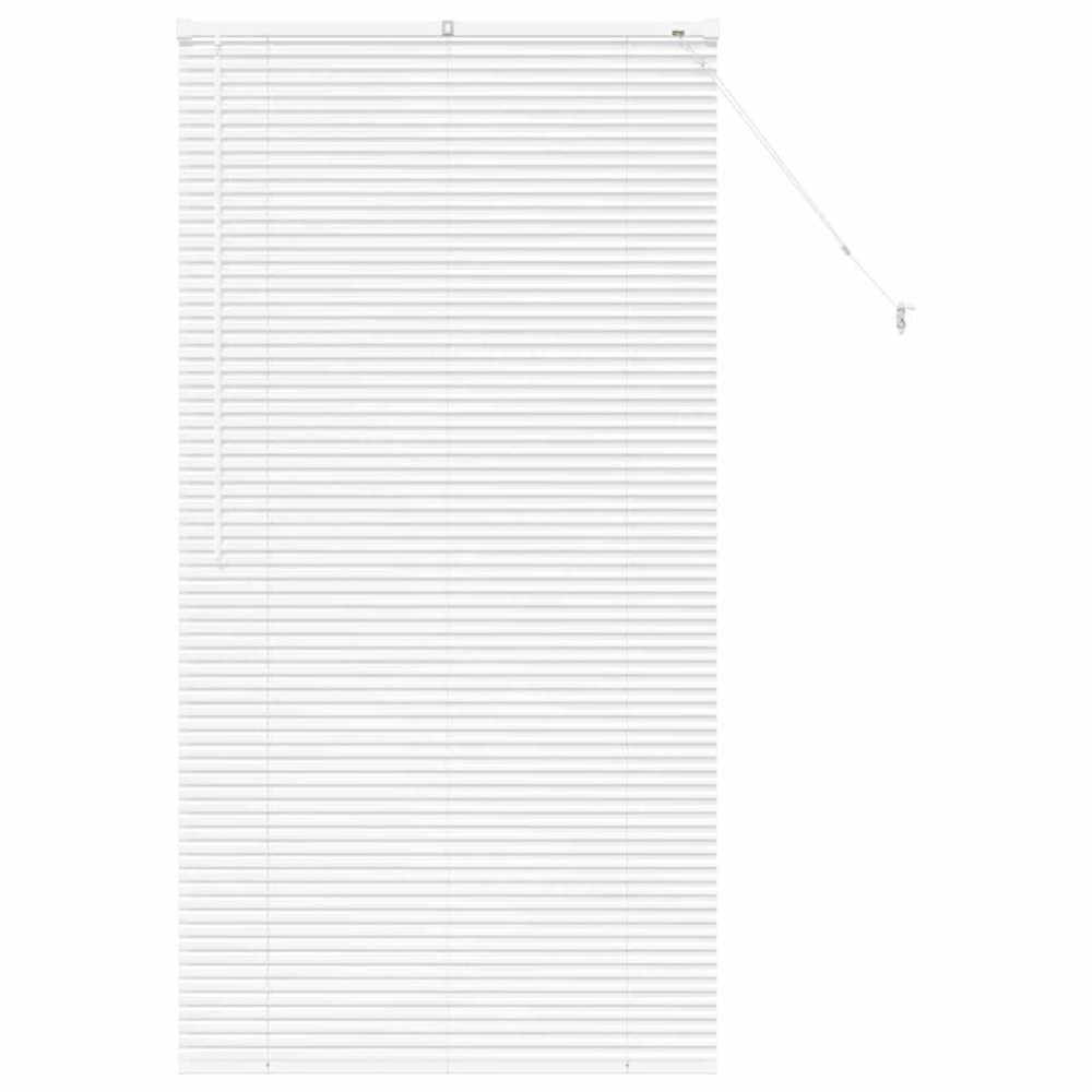 vidaXL Βενετσιάνικες Ρόδες Λευκό 175 x 95 εκ Αλουμίνιο