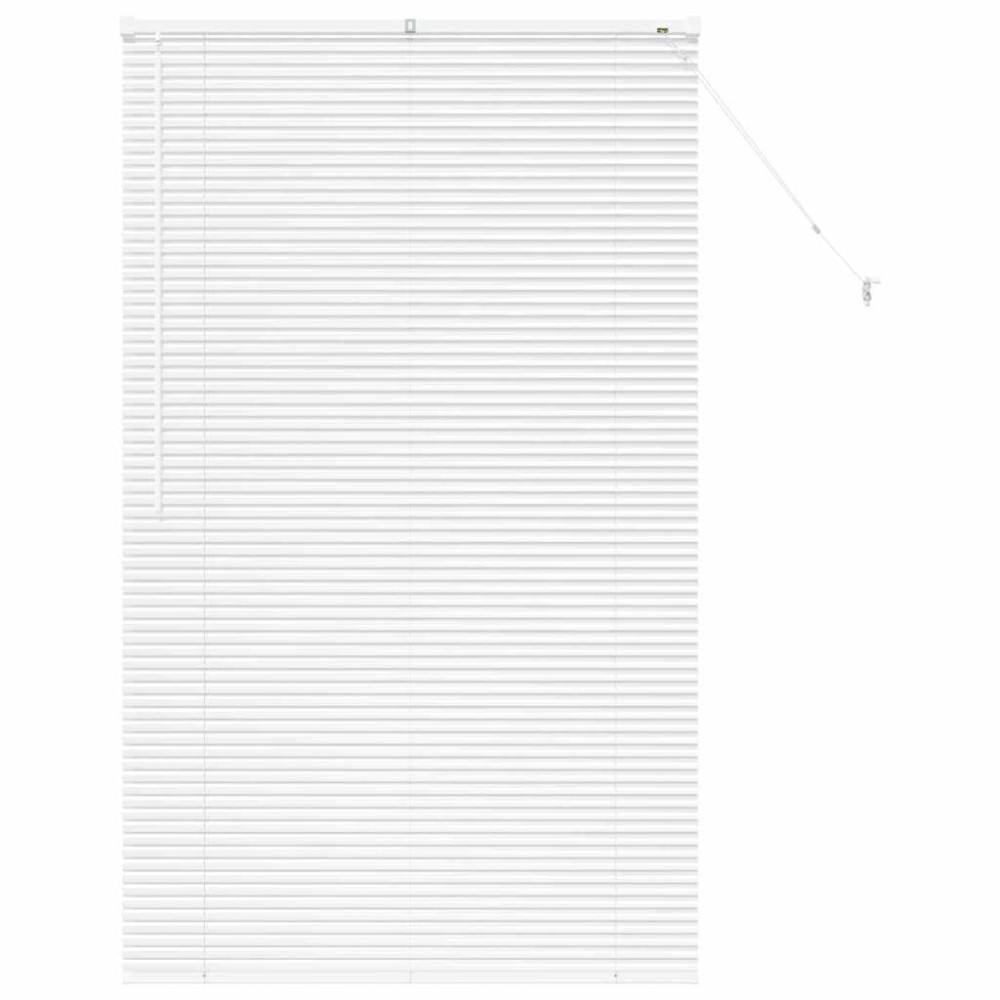 vidaXL Βενετσιάνικες Ρόδες Λευκό 175 x 100 εκ. Αλουμίνιο