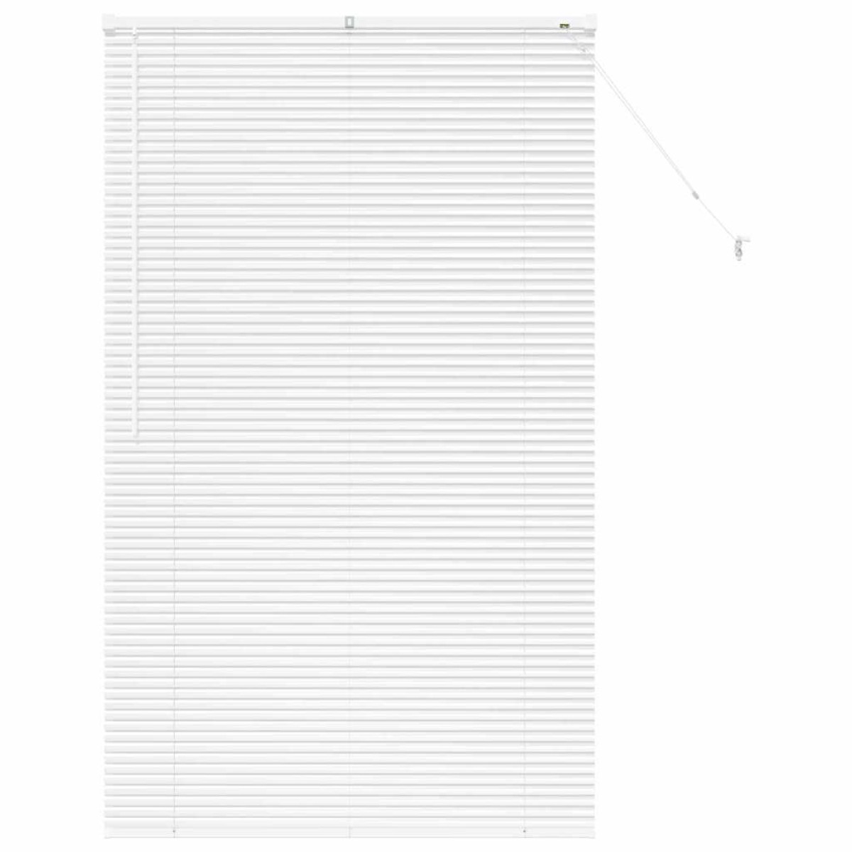 vidaXL Βενετσιάνικες Ρόδες Λευκό 175 x 100 εκ. Αλουμίνιο