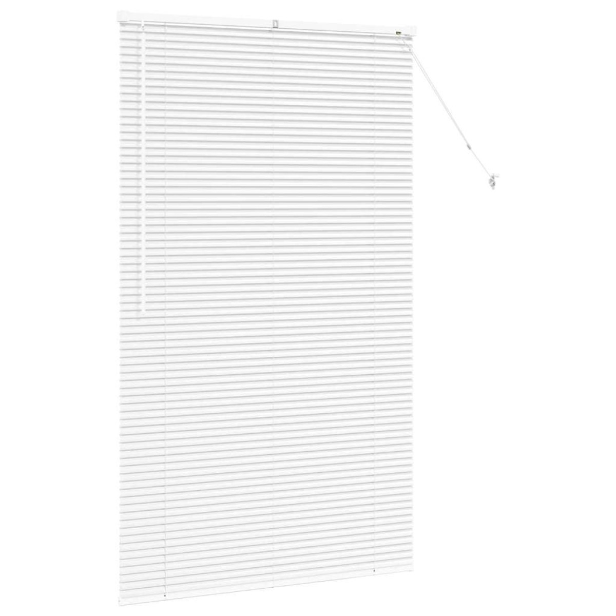 vidaXL Βενετσιάνικες Ρόδες Λευκό 175 x 100 εκ. Αλουμίνιο