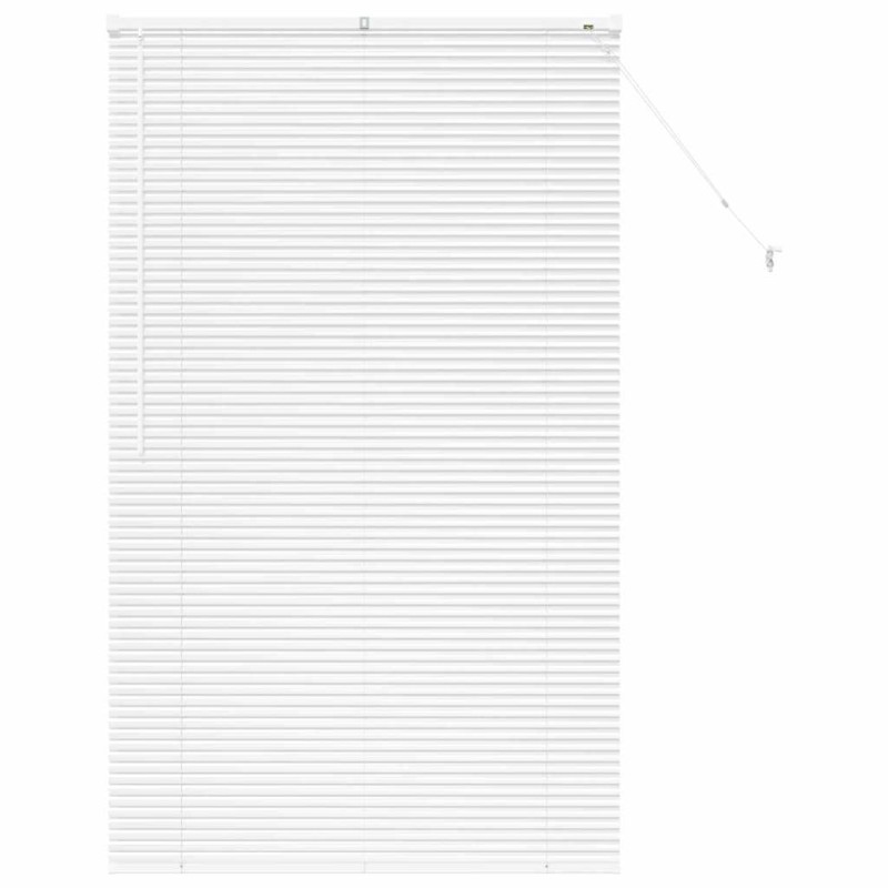 vidaXL Βενετσιάνικες Ρόδες Λευκό 175 x 105 εκ Αλουμίνιο