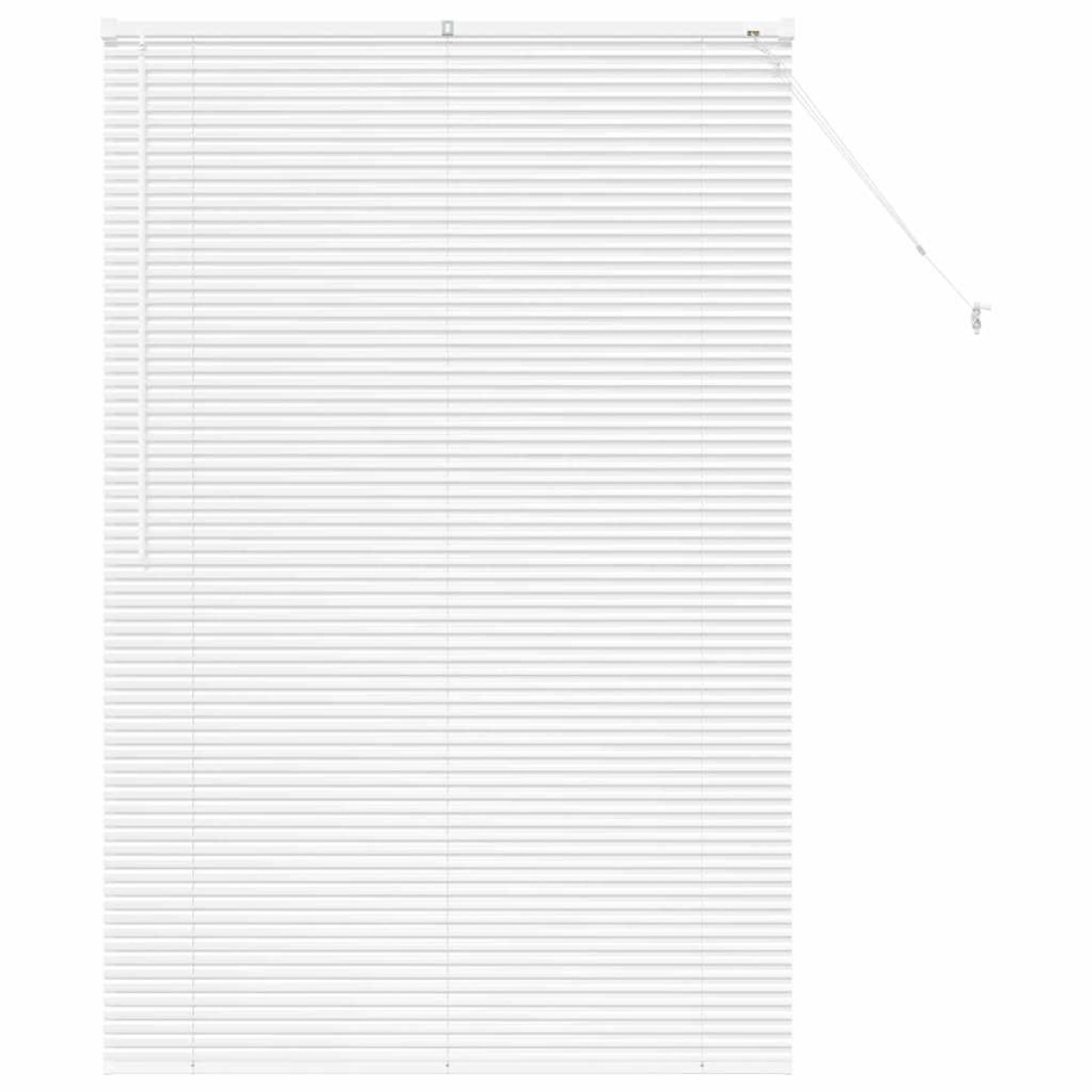 vidaXL Βενετσιάνικες Ρόδες Λευκό 175 x 110 εκ Αλουμίνιο