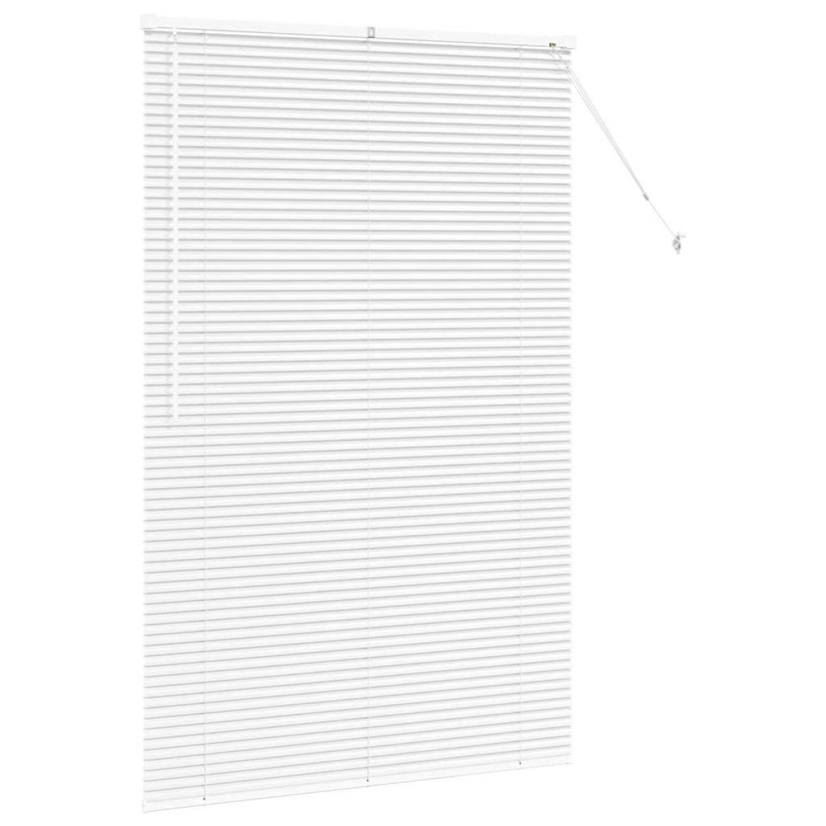 vidaXL Βενετσιάνικες Ρόδες Λευκό 175 x 110 εκ Αλουμίνιο