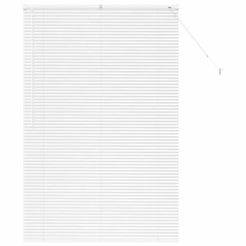 vidaXL Βενετσιάνικες Ρόδες Λευκό 175 x 115 εκ Αλουμίνιο